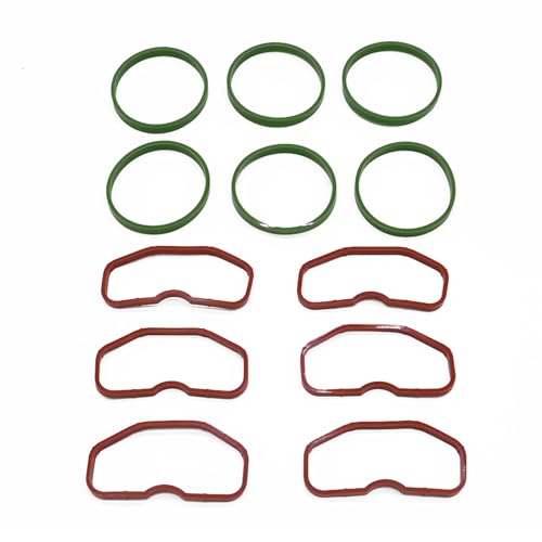 SCHUSSPART Upper and Lower Intake Manifold Gasket Set Compatible with Audi A4 A5 A6 A7 A8 Quattro Q5 Q7 R8 RS5 S4 S5 SQ5 Fit for Volkswagen Touareg 3.0T 2009-2023 Replace 079129717D 079129717B MS97524