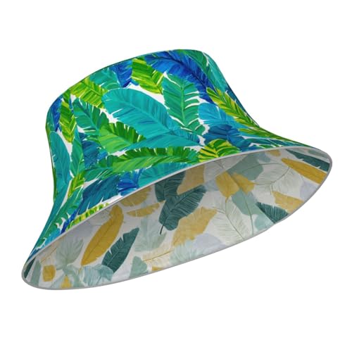 Image of Bucket Hat Double-Side-Wear Reversible Sun Hat Beach Travel Hiking for Women Men