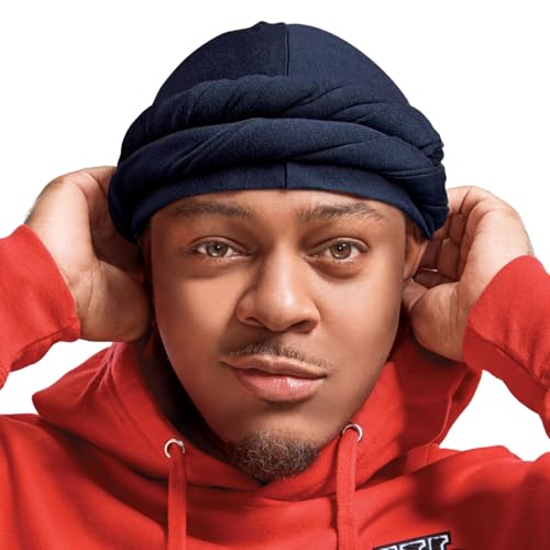 Image of Red by Kiss Bow Wow Premium Satin Mens Turban - Anti Breakage Moisture Retention, Stylish Soft Light Comfort Headwear