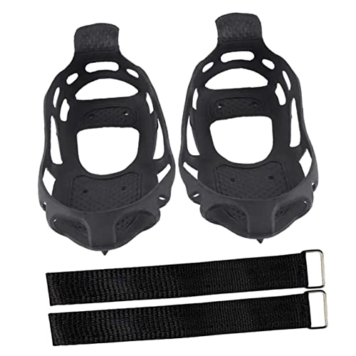Veemoon 1set Tooth - Ice Grippers for Shoes Crampons for Climbing Hiking Activities Flexible Band Design for for Outdoor Workers Elderly