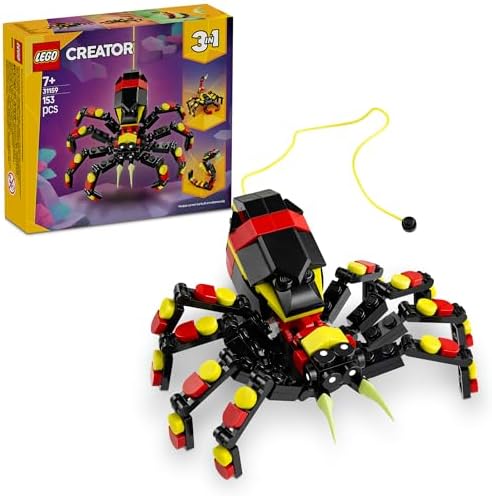 LEGO Creator 3in1 Wild Animals: Surprising Spider Toy for 7+ Year...