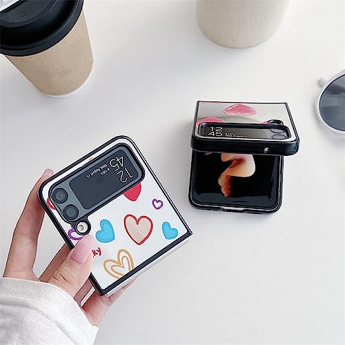 Coque Samsung Z Flip 4 miroir de maquillage dessin animé - 2
