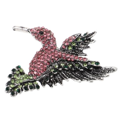 Broche exquise bijoux oiseaux aux reflets diamant et finitions or