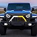 EOMD Front Grill Goliath Grille w/DRL Turn Signal LightS Compatible With 2018-2025 Jeep Wrangler JL & 2020-2025 Gladiator JT, Matte Black