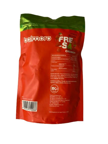BalmeroI Balmoro | Fresas Deshidratadas Enchiladas | Sabor Chamoy | Balmoro – 540 gramos