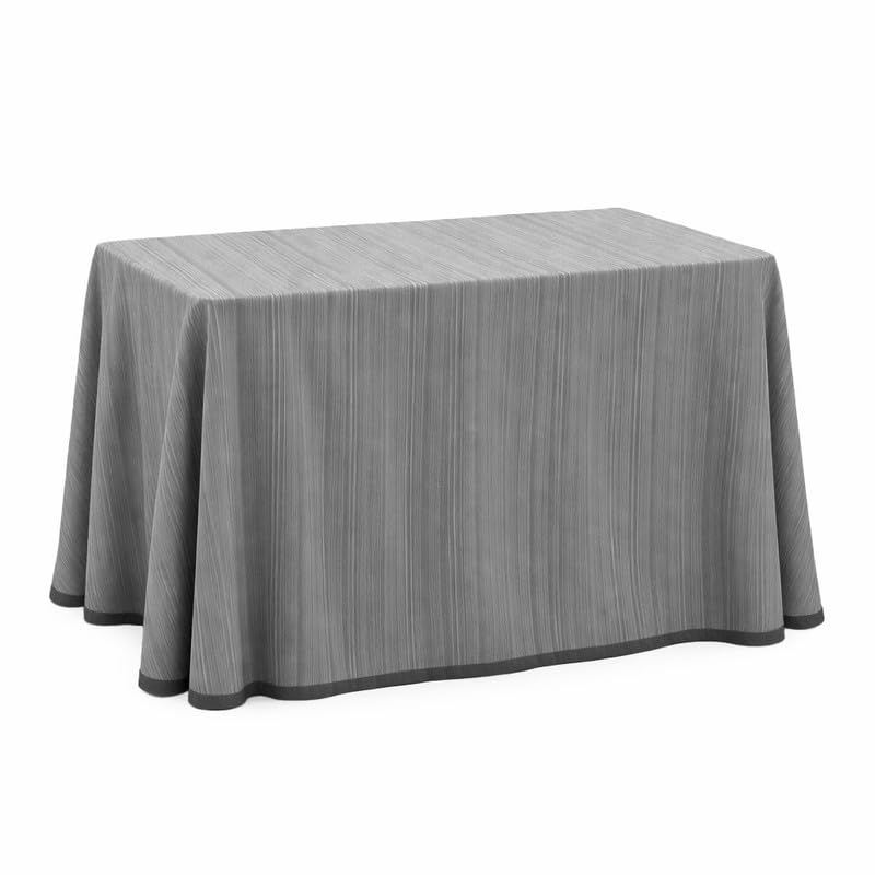 ECOMMERC3 | Falda Mesa Camilla para Mesa Rectangular 70 x 120 cm y 75 cm de Altura | Enaguas Mesa Camilla Suave y Resistente | Mantel Camilla Javea Color Perla | Ropa Mesa Camilla Fabricada en España