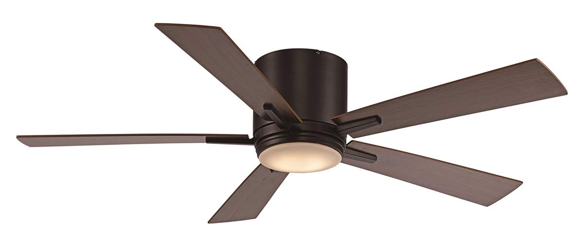 Trans Globe Lighting F-1017 ROB 52" 5 Blade Hugger Indoor DC Motor Ceiling Fan - Wall Control and LE