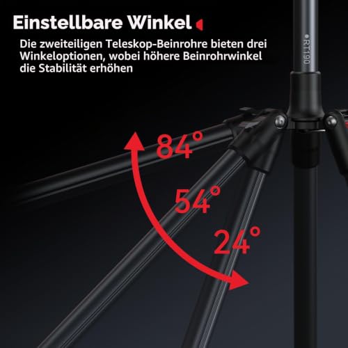 SMALLRIG RT190 74,8"/190cm LichtStand, Max Load 4kg, Folded Size 16.9"/43cm – Ansicht 5