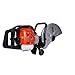 HDSZLJL 14-Inch 52cc 2-Cycle Gasoline Concrete Cutting Saw, Industrial Power Cutter for Stone/Concrete/Asphalt, 5in Max Depth, Adapter Ring (Blade Not Included) (Black + Steel)