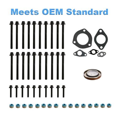 Image of Full Cylinder Gasket Set with Head Bolts Compatible with Dodge Challenger Charger Durango /Chrysler 300 / Ram 1500 2500 3500 / Grand Cherokee 5.7L V8 Replacement for HS26423PT TCS46169 ES72200