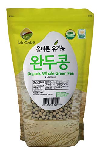 McCabe Organic Whole Green Pea, 2 lb (32 oz)