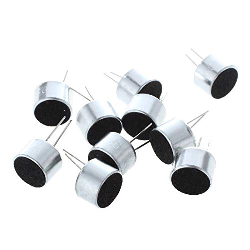 TOOGOO(R) 10 x 2 Pin Mini MIC Capsula Microfono de Condensador Electre