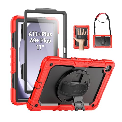 SEYMAC Case for Samsung Galaxy Tab A11+/A9+ Plus 11", Red