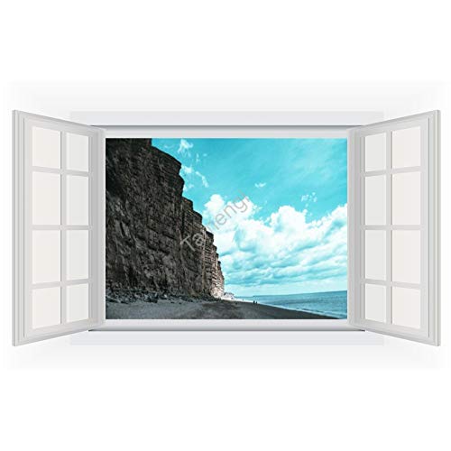 3D Wall Sticker Decal Sea Peel and Stick Wall Decals Sticker for Living Room Bedroom Decor 33.5