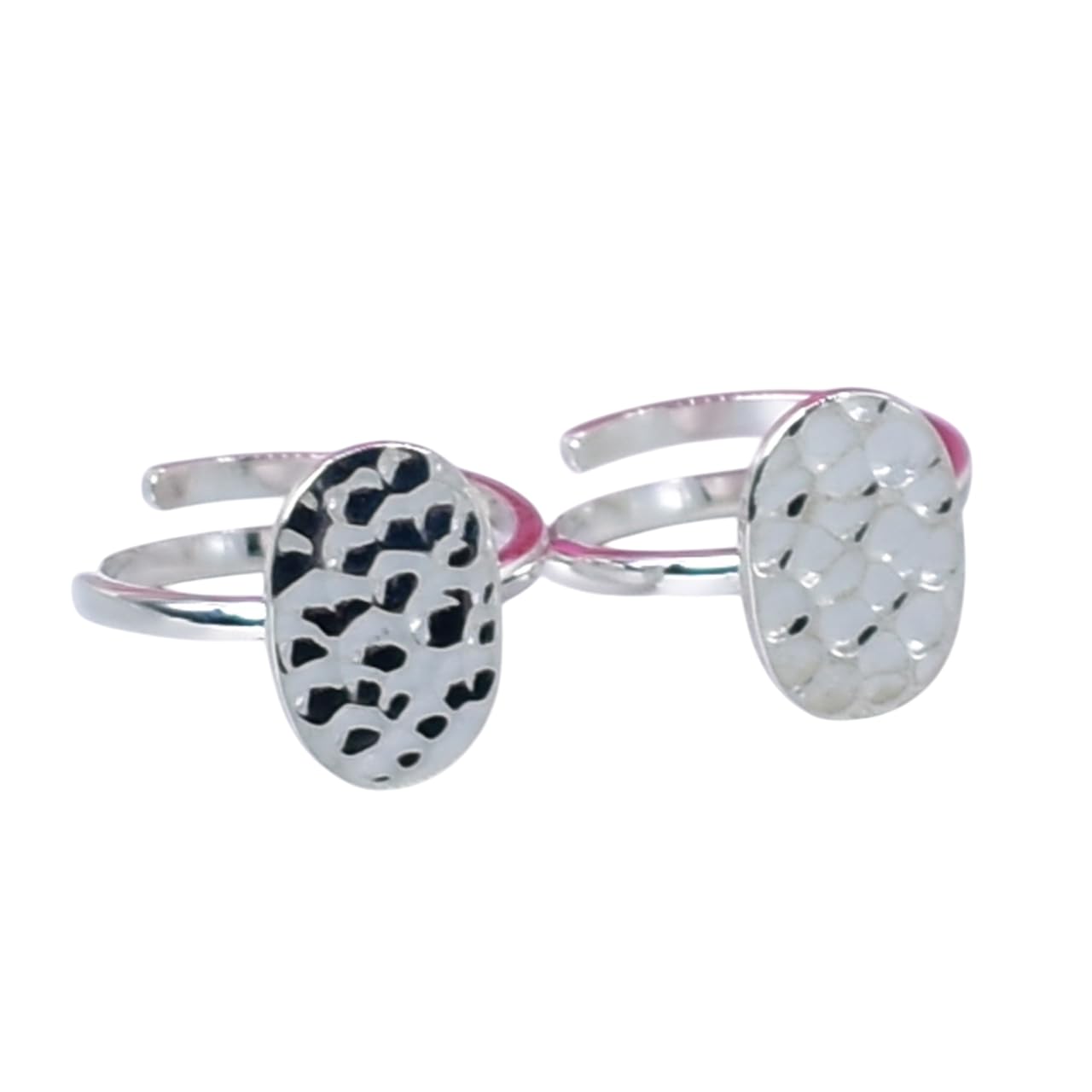Hammered Texture Toe Ring For Women Adjustable Band in 925 Sterling Silver Toe Ring Ideal Gift For Birthdays-image-11