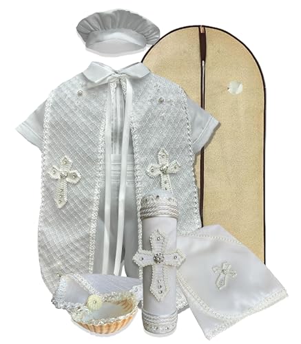 Reviews de Princesita princesita comprados en linea. 29 Princesita Mia Kit Bautizo Niño Elegante Más Kit Vela Y Sábana: Mod Igor (Blanco, T2: 12-24 Meses)