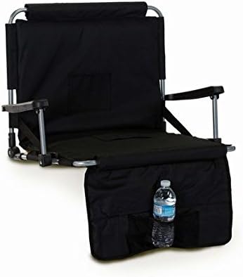 Wide Width Stadium Seat, Black Outdoor Chair