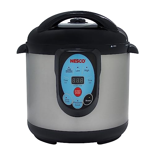 NESCO NPC-9 Smart Electric Pressure Cooker and Canner, 9.5 Quart, Stainless Steel