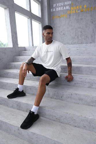 Opomelo Men's Fashion Athletic T-Shirt Oversized Workout Short Sleeve Shirt Casual Crew Neck Cotton Tee3