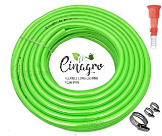 Garden Foam Hose Pipe (Length: 20 Meters - Size: 1/2 inch) for Garden, Car Wash, Floor Clean, Pet Bath (Assorted Colour)