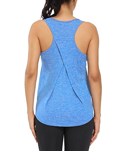Image of Workout Tank Tops for Women Gym Exercise Athletic Yoga Tops Racerback Sports Shirts