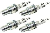 Lot de 4 verres à bougie NGK Iridium br8eix. Haute sécurité d'allumage. Uniforme de la combustion. Puissance du moteur optimale.