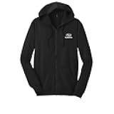 Subaru Logo Black Full Zipper Hoodie Sweatshirt Forester Impreza WRX STI Ascent Outback Legacy Crosstrek Brz (Large)