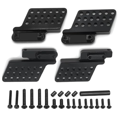 MOHERO 4Pcs TRX4M Adjustable Height Shock Mount - Multi-Hole Front Rear Shock Damper Holder for 1/18 Bronco Defender RC Car Upgrade Part