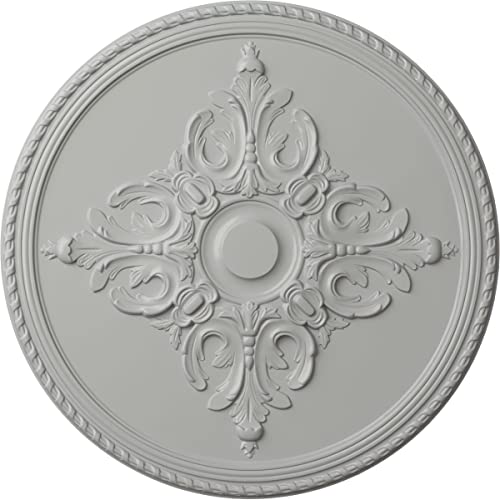 Ekena Millwork CM40MIFRF Cm40Mifrf Milton Ceiling Medallion, Frost