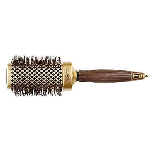 Olivia Garden Haar-Rundbürste NanoThermic Shaper, 50 mm mit quadratischem Bürstenkörper