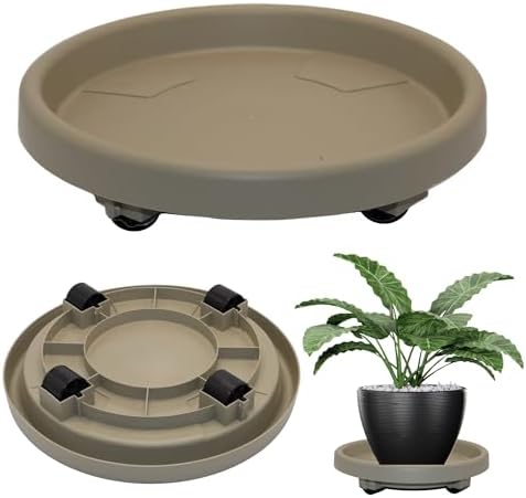 Suporte com Rodas Prato para Vasos 30cm Suporta até 80kg - Top Ga...