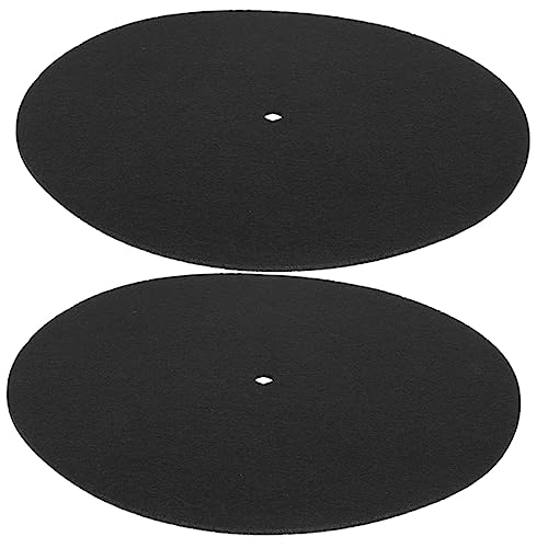 Levemolo Protective Record Pads 2pcs Felt Vinyl Record Mats Record Pad Turntable Slipmats Disc m