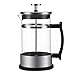 WEHQ French Press Coffee, Acciaio Inossidabile Caffettiera in Vetro French Press Filter Pentola per Uso Domestico Macchina per Il tè Durevole Facile da Pulire Resistente al Calore per caffè Gourmet