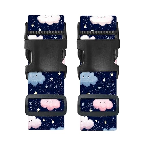 Image of Nuxovilar Luggage Straps Set for Suitcase 1.96x90.5in Polyester