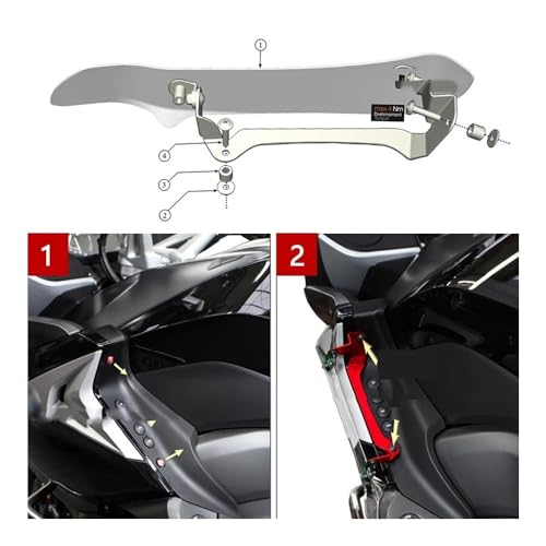 Ailes déflecteur latéral de moto haut de gamme pour K1600GT