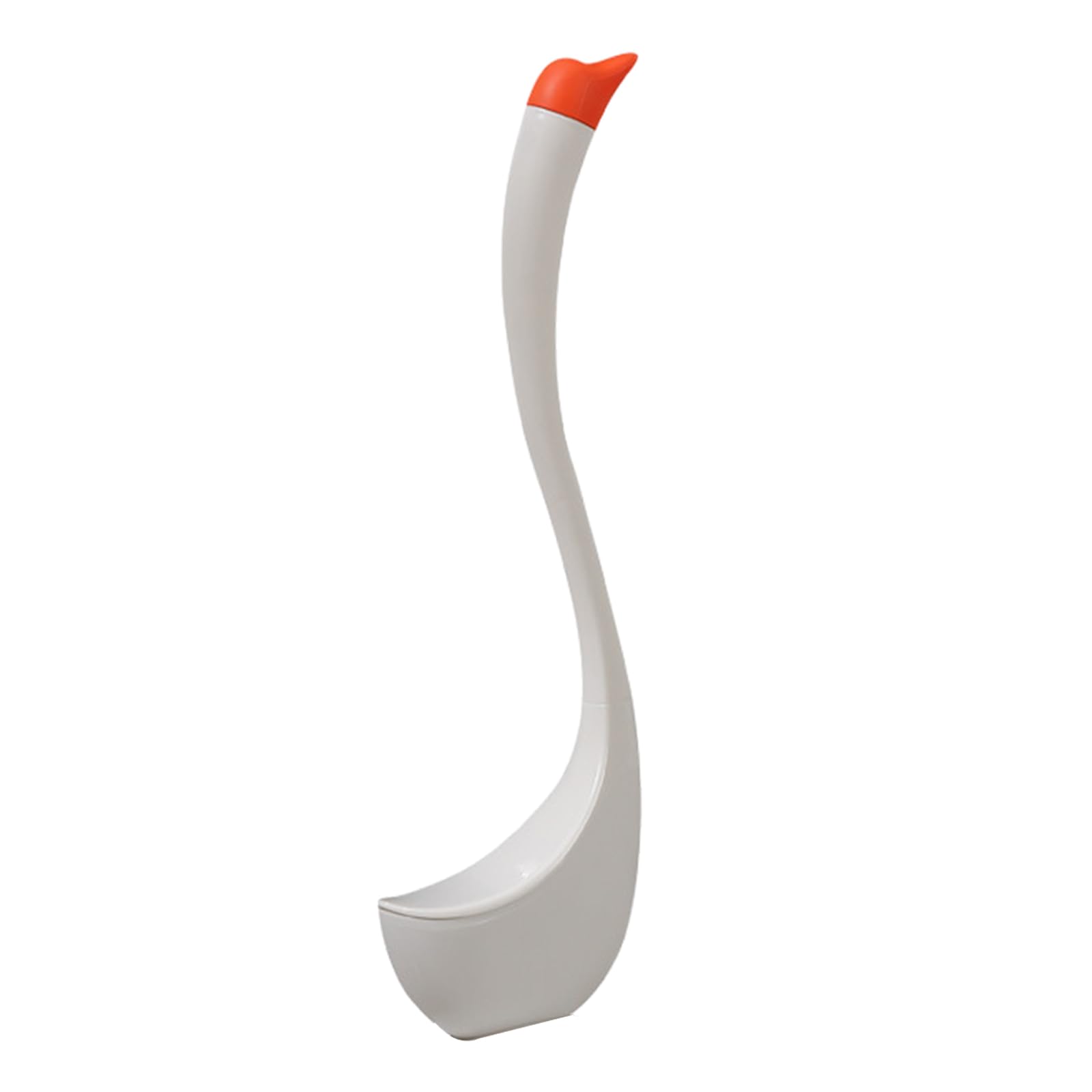 Kalttoy Shaped Toilet Brush & Holder Long Handle Hygienic Bathroom Cleaning Tool Compact, Space Saving, Cleaning Detachable Brush Head