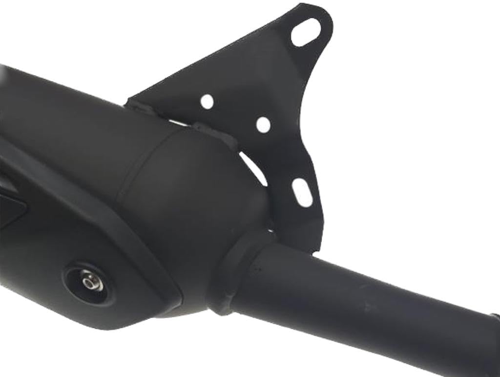 Silent-Pro Auspuff Schwarz E-geprüft – passend für Yamaha Aerox, Jog, Neos, Zuma – 50cc 2-Takt Roller mit Minarelli Motor – E-Geprüft