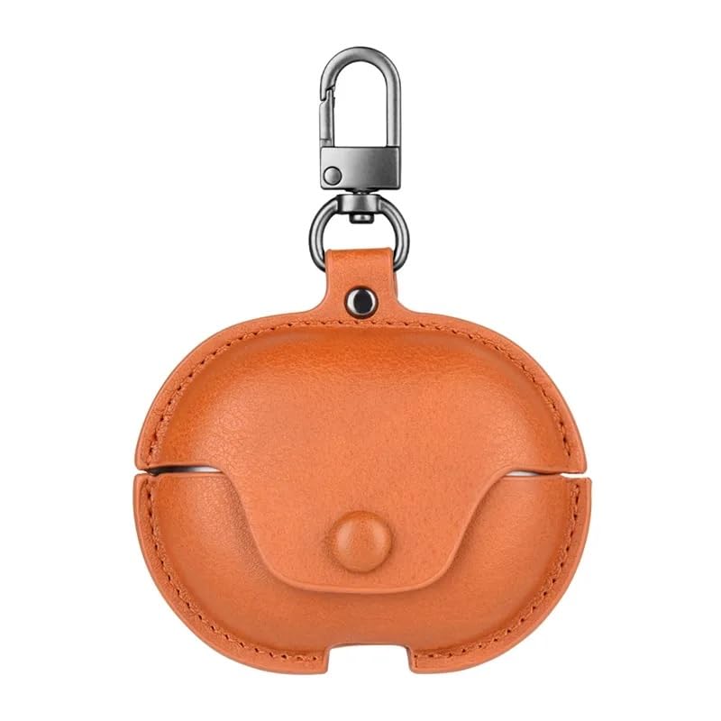 Image of Colorcase Leather Front & Back Cover 360 Degree Protection Case Cover for Boat Nirvana Ion - (Tan Brown) (Earbuds Not Included)