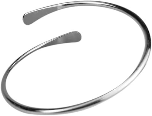 Miniatura 5 de Beaditwearitloveit Brass Cuff Bracelets Set, African Brass Bangles For Women, Hammered Ends Stacking Bracelets, Boho Tribal Cultural Jewelry