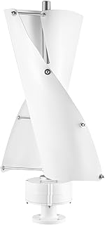 100W-Windkraftanlage Vertikaler Windgenerator mit Steuergerät und automatischer Bremsfunktion 2-Blatt-Windkraftgenerator Windgeschwindigkeit 13 m/s, Geräuscharme Betriebsweise