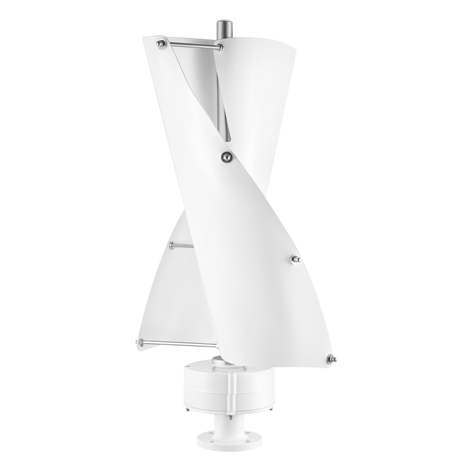 Impianto eolico verticale da 100 W, generatore eolico a spirale, con regolatore di carica 12 V/24 V, per giardino, barca e camper, piccolo impianto eolico in alluminio, silenzioso e resistente alle