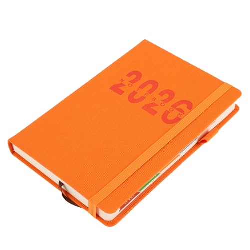 Cocoarm Planificador Diario 2026, Libro de Citas por Horas con Cubierta de Cuero, Cuaderno de Horario Diario para Profesionales Ocupados, 5,71x8,46 Pulgadas