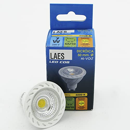 Laes 985351 Lampadina Dicroica LED COB GU10, 7 W