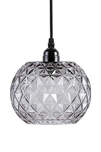 Preisvergleich Produktbild One Couture Design Pendelleuchte Hängeleuchte Lampe Deckenlampe Schwarz Durchsichtig