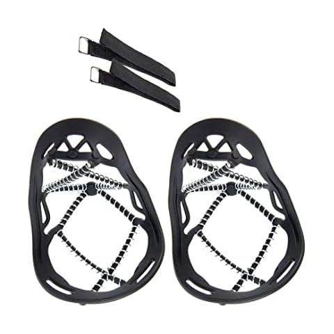 Ice Cleats Traction Anti Slip Crampons Snow Grips Safe Protector Grips for Walking Boots Shoes M, Ice Snow Grippers, Ice Cleats for Shoes, Anti Slip Crampons, Traction Snow Grips Cover