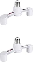 Vista 1 de TEHAUX Adaptador divisor de enchufe de luz de doble cabezal, convertidor de enchufe de luz E27 a enchufe, convertidor de enchufe de base E27