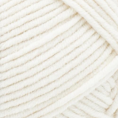 Image of Lion Brand Yarn, The Cottony One Crochet Yarn, Lychee White, Cream, 1 Pack | Tom Daley Made With Love Cotton, Acrylic Yarn for Knitting, Crochet, Crafts, Worsted Fiber for Soft Blankets, Hats, Sweaters