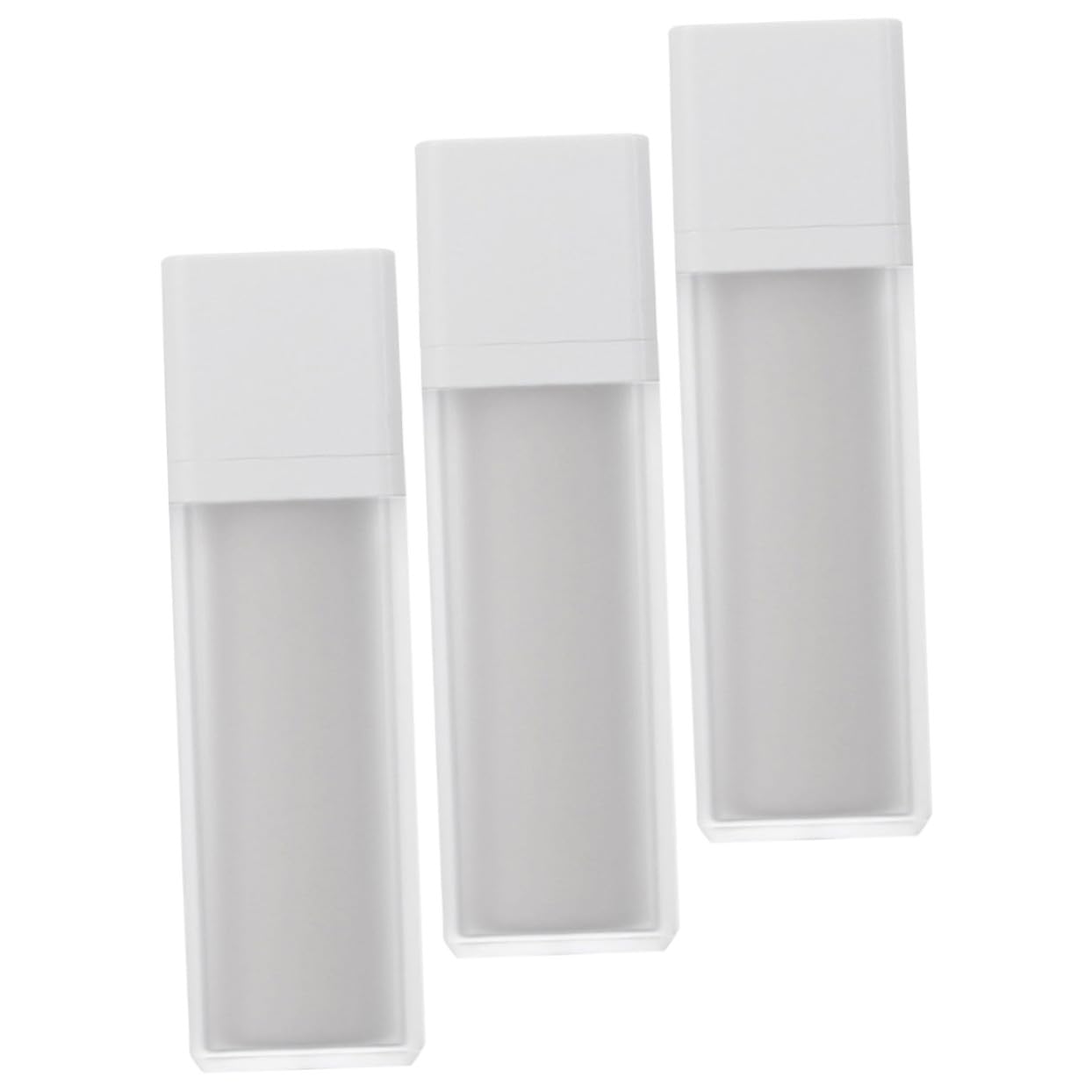 Contenitori Cosmetici Ricaricabili 50ml Bianco, 3 Pezzi