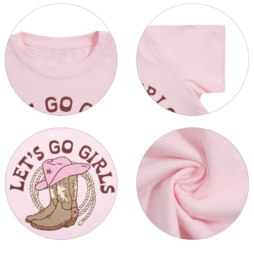 Image of Girls Western Shirt Toddler Tassels Cowgirl T-Shirt Im The Problem Country Concert Shirts Summer Short Sleeve Top