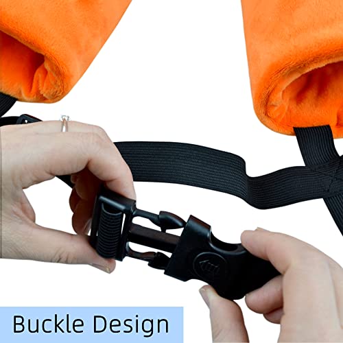 Dog Elbow Protector Fleece Elbow Sleeves with Cotton Pad for Dogs Prevent Injury (Large)